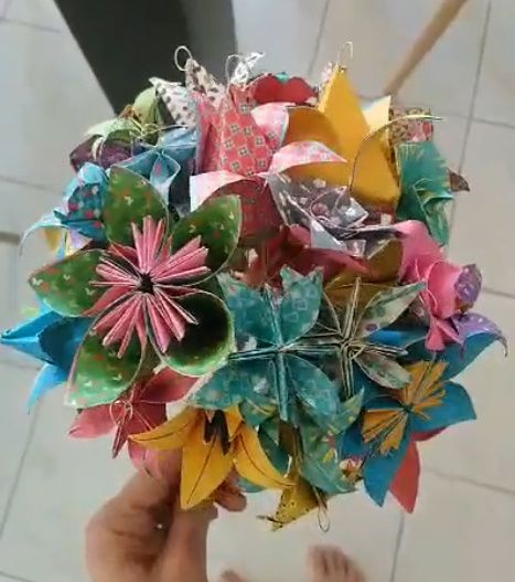 Diy : bouquet pour le jeu des rubans 4