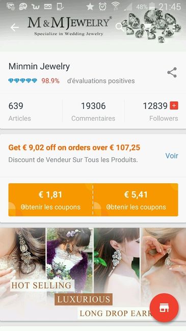 Avis bijoux Aliexpress - 1