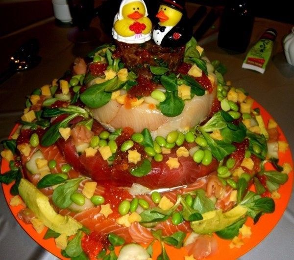 Sushi Wedding Cake