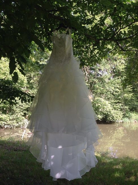Ma robe dans la forêt et devant un étang - 1