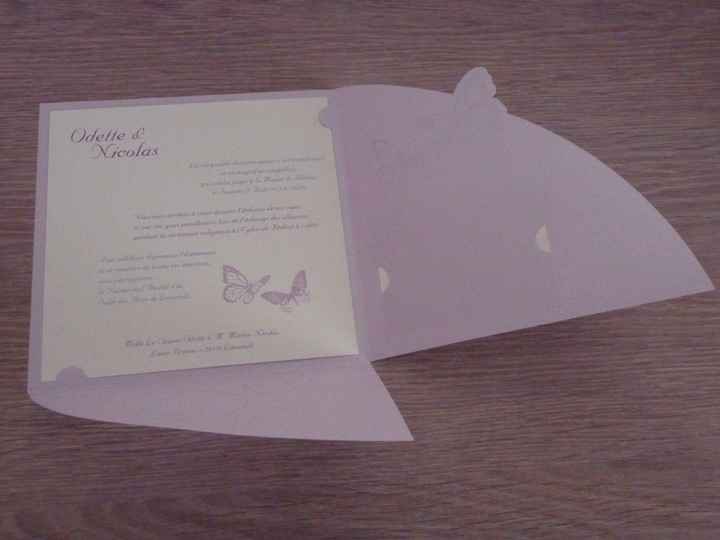 Notre faire-part de mariage (intérieur)