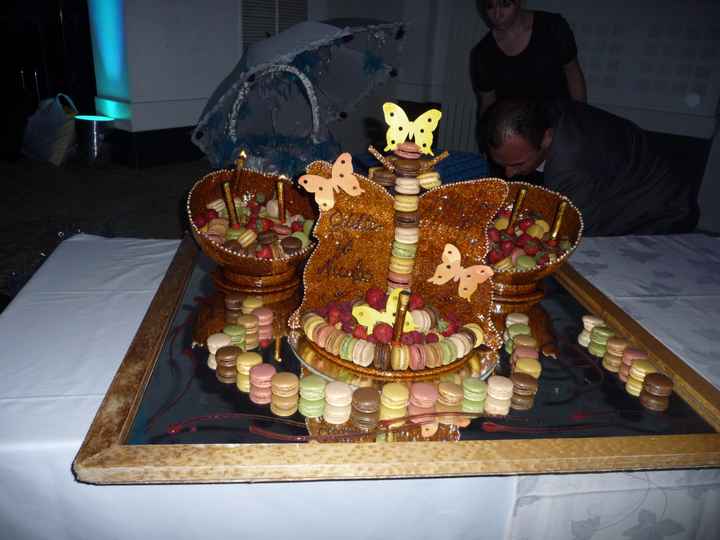 Notre pièce montée de macarons