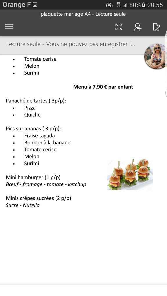 Menu enfant - 2