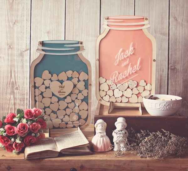 livre d'or mason jar