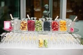 bar à fruits ( et pourquoi pas fontaine au chocolat)