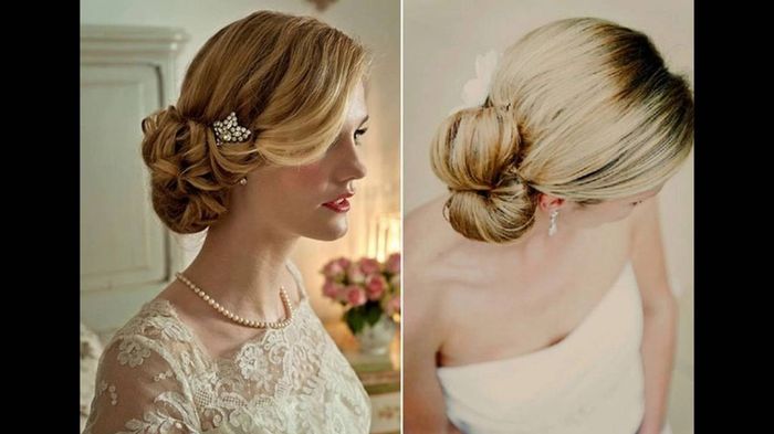 Chignon sur cheveux epaules