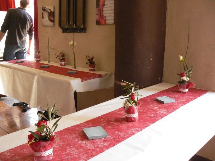 déco rouge et blanc