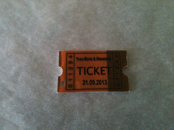 ticket de ciné