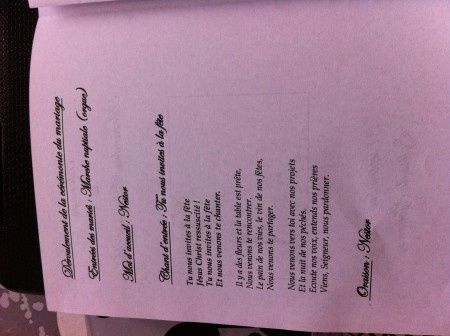 livret de messe 1