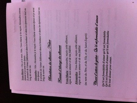 livret de messe