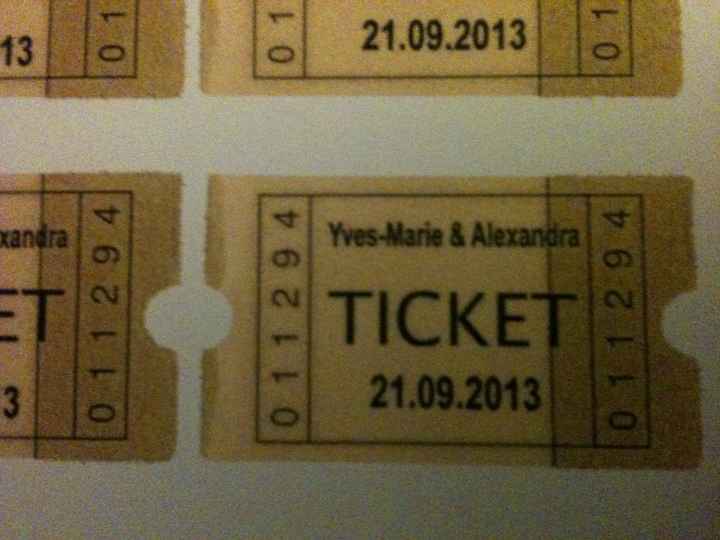 nouveau modèle les tickets de cinéma