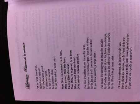 livret de messe