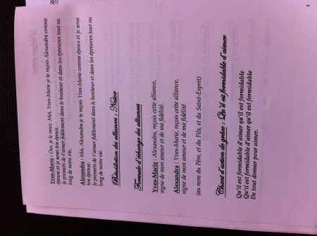 livret de messe