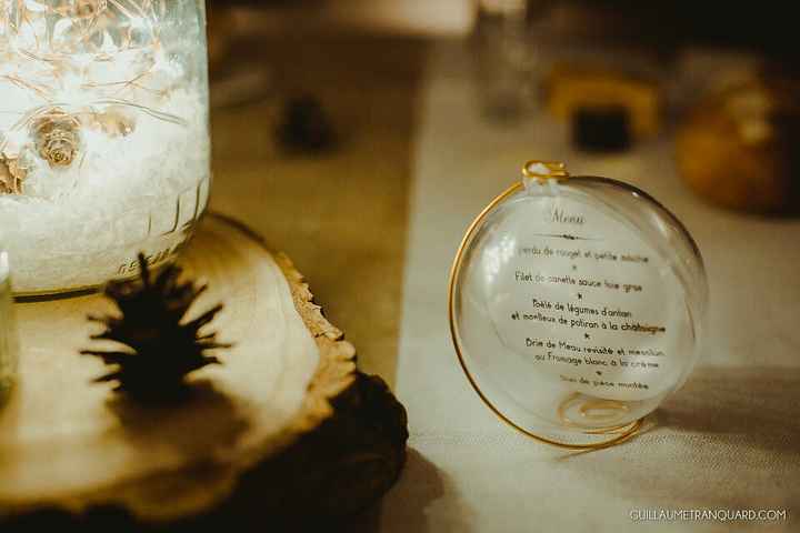 Noms de tables dans une boule en plastique : cherche photos - 1