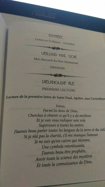 Livrets de messe terminés - 2