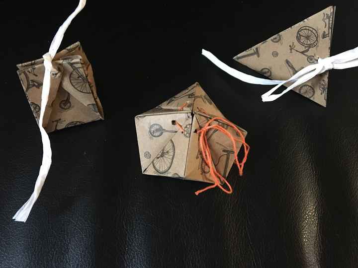 Essai contenant dragées en origami - 1