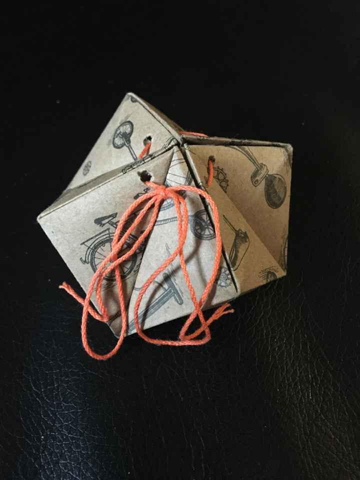 Essai contenant dragées en origami - 2