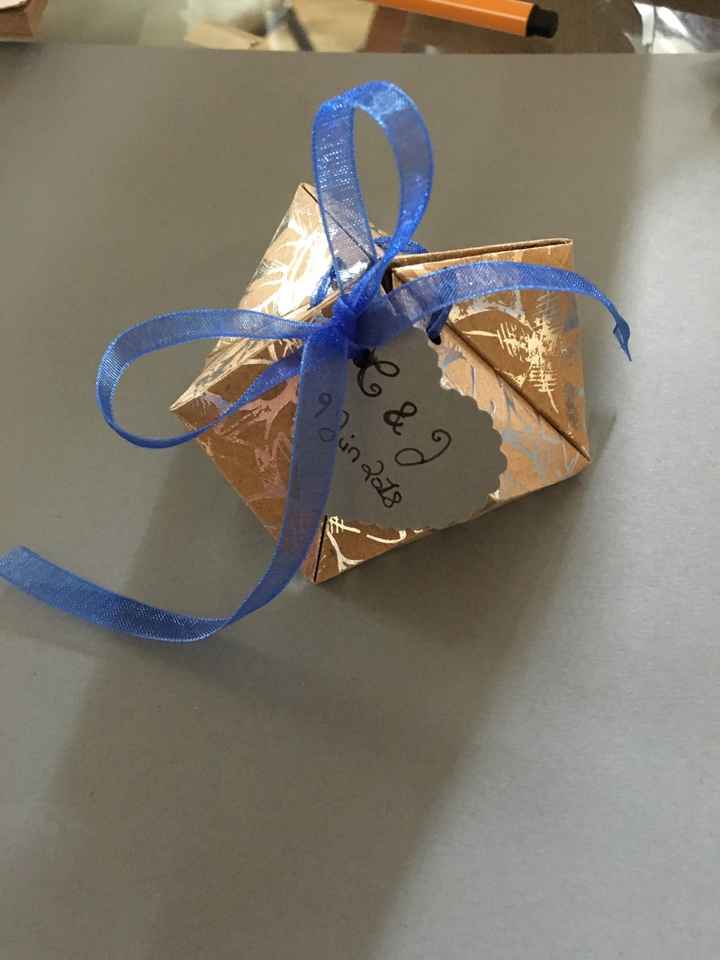 Essai contenant dragées en origami - 1