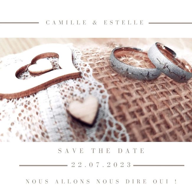 Faire part de mariage 1