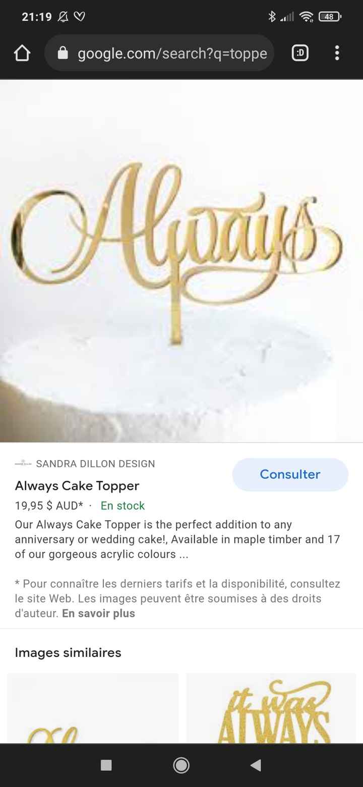 Cake topper - 1