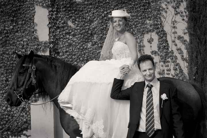 La mariée à cheval !!!