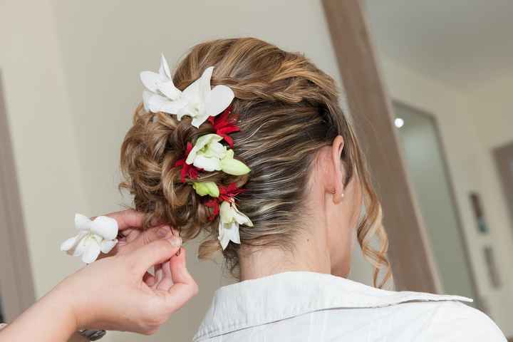 Coiffure jour J dos droit