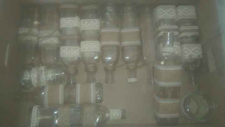 Bouteilles pour centre de tables