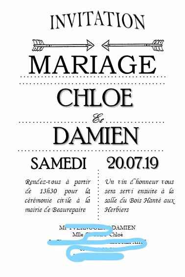Invités vin d'honneur