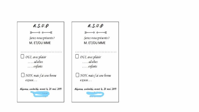 coupon réponse
