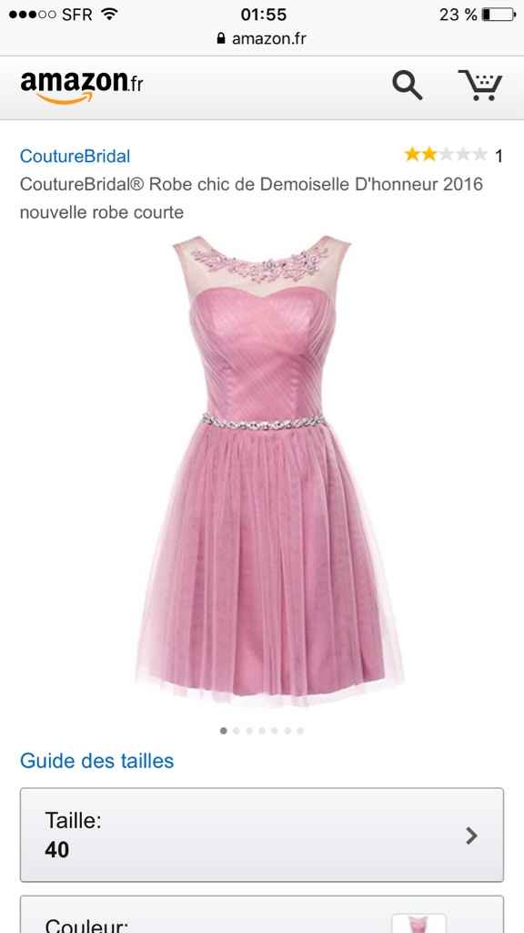 Robes demoiselle d'honneur 