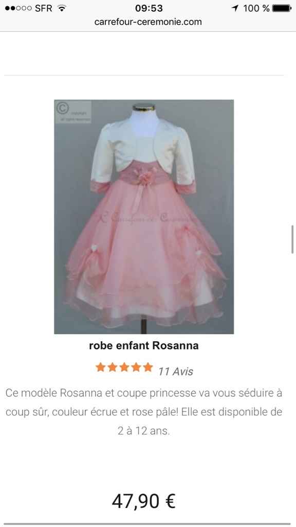 Robe demoiselle d'honneur 
