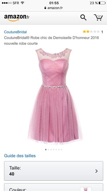 Robes demoiselle d'honneur 