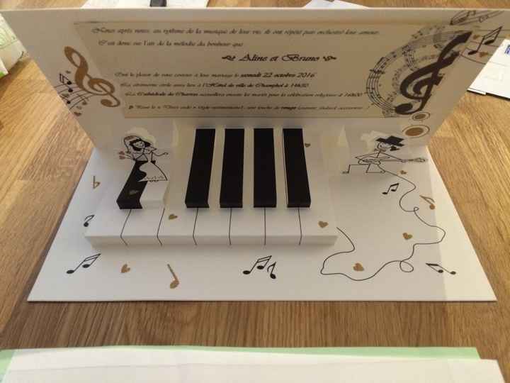 Nos faire-parts theme musique - 2