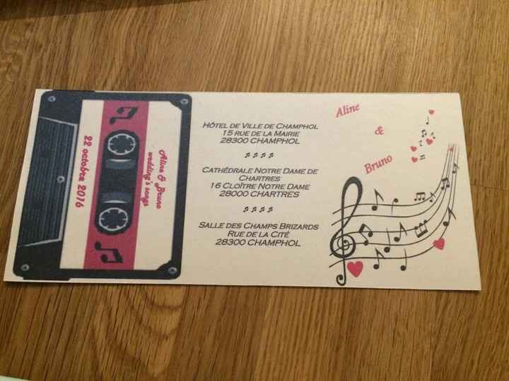 Nos faire-parts theme musique - 3