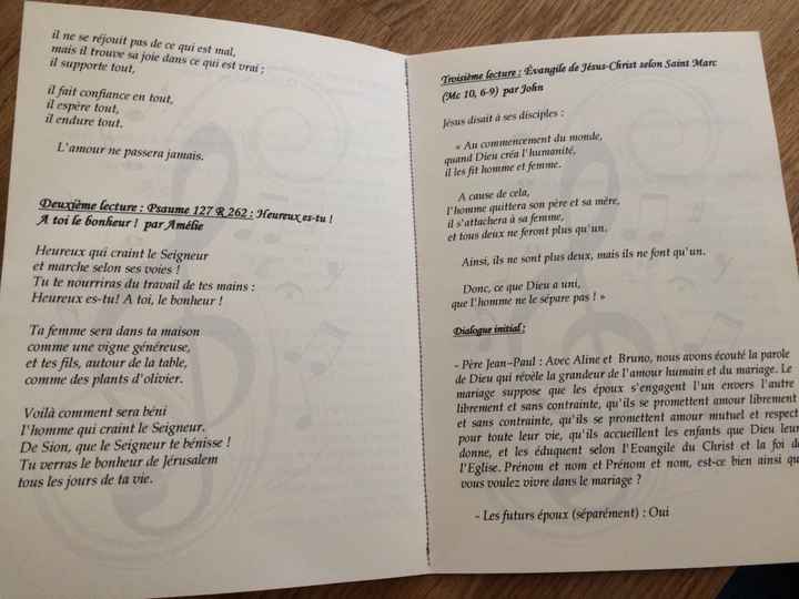Diy du jour : le livret de messe - 2