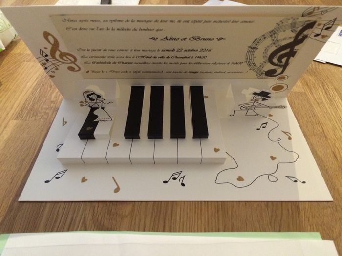Nos faire-parts theme musique - 2
