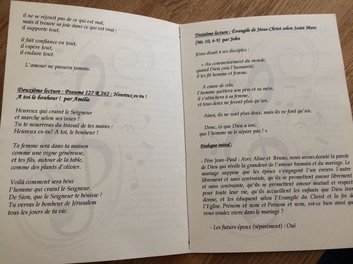 Diy du jour : le livret de messe - 2
