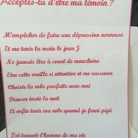 Ma demande de temoin - 1