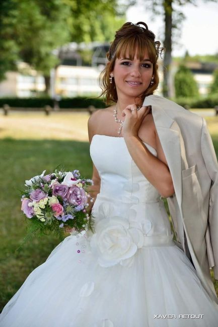 Photo de moi avec la veste de chéri