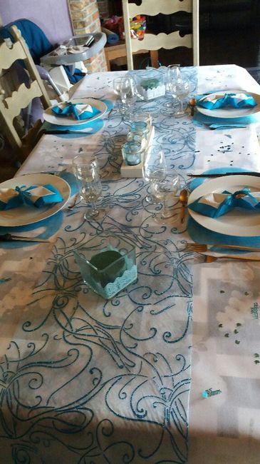 Essai table décorée - 2