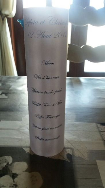 Création presentation "menu" - 1