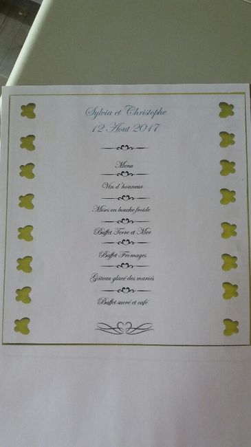 Création presentation "menu" - 1