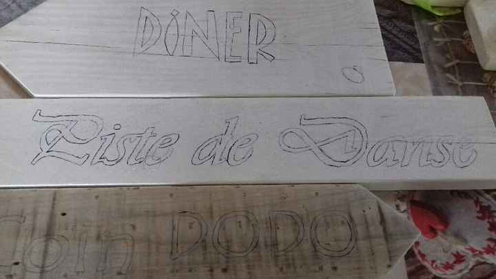 Préparatifs des écritures pour flèches de direction - 2