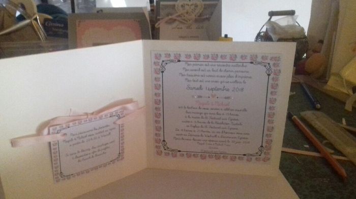  Fabrication Faire part..... intérieur. ...  Help. ..😀 - 2