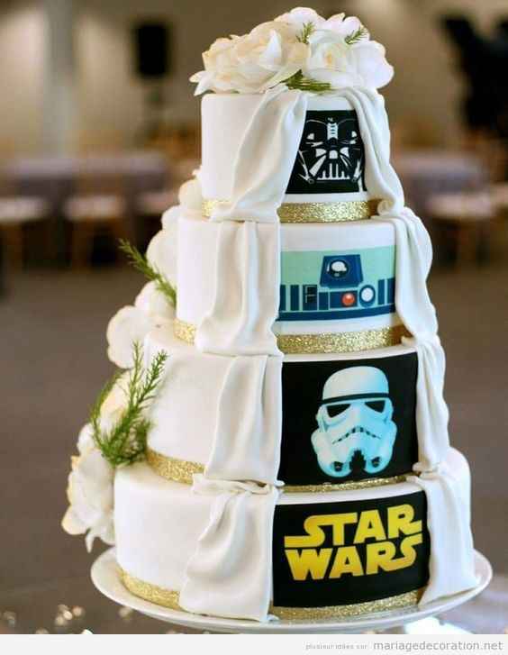 wedding cake Star Wars 