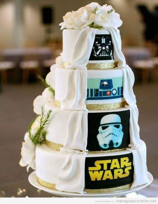 wedding cake Star Wars 