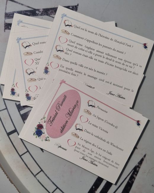 Questions sur le thème amour ou mariage (style trivial pursuit) 1