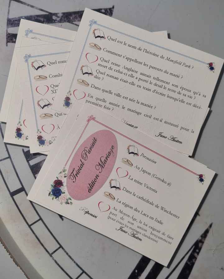 Questions sur le thème amour ou mariage (style trivial pursuit) - 1