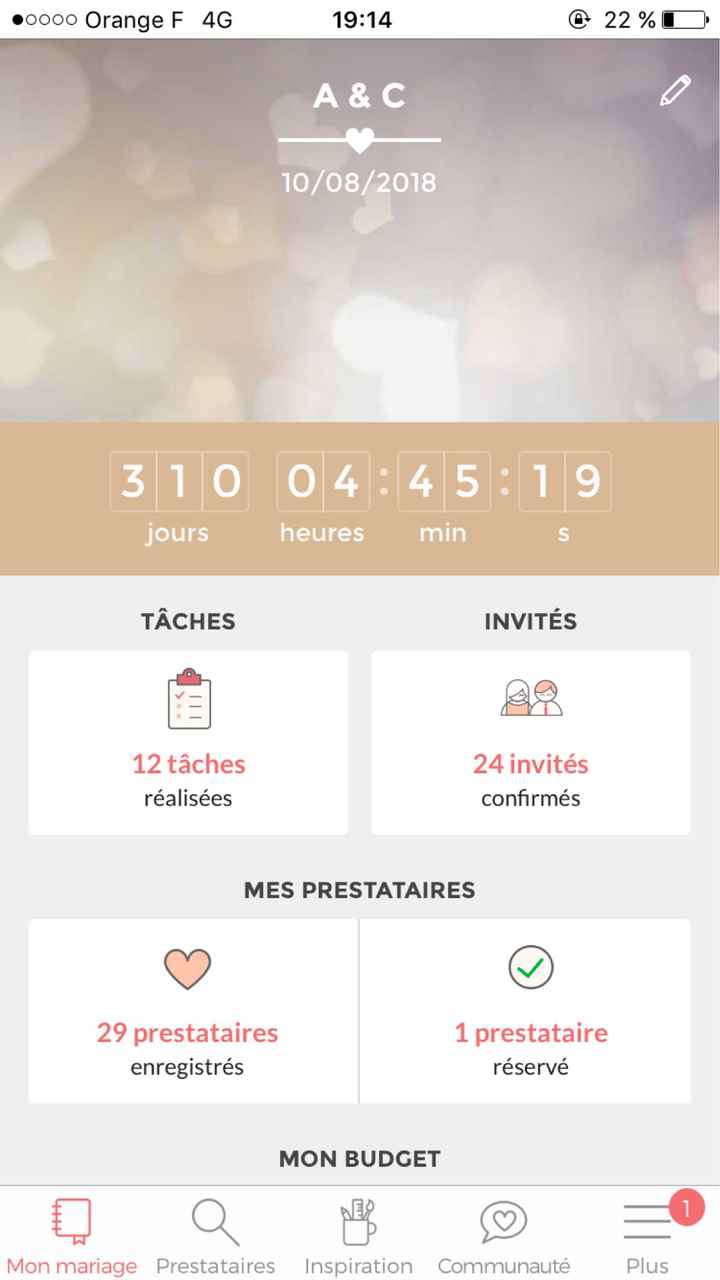 Montrez-moi vos compteurs de mariage ! - 1