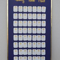 Plan de table à gratter